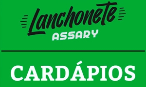 Cardapios da Lanchonete