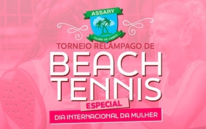 Torneio Beach Tennis do Dia Internacional da Mulher
