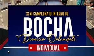 XXXI Campeonato Interno de Bocha Individual