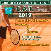 4º Etapa Circuito Assary de Tenis - C.A.T. 2019