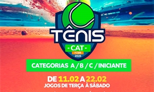 Inscrições abertas 1° CAT TÊNIS 2025