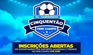 Inscrições abertas para o Cinquentão Minicampo